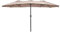 COSTWAY Ombrellone da Giardino Doppio 470 cm, Ombrello per Esterno con Manovella e 12 Stecche, Ombrello Rettangolare Pieghevole, per Giardino Piscina Terrazza, 470 x 280 x 245 cm (Beige)