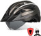 Victgoal Bike Helmet with USB Rechargeable LED Light Removable Magnetic Goggles Visor Breathable MTB Mountain Bicycle Helmet for Unisex Men Women Adjustable Cycle Helmets (L: 57-61 cm, Ti)
