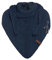 KNIT FACTORY - Dreiecksschal Coco - Damen Strickschal mit Wolle - Umschlagtuch für den Herbst und Winter - Winterschal - Dreieckstuch - Hochwertige Qualität - XXL Schal - 190 x 85 cm - Jeans/Navy