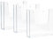 EH Design Magazine holder Flyerhalter Wand DIN A5 transparent Prospektständer A5 glasklar 3er Pack