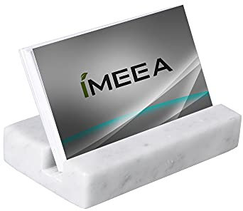 IMEEA Marmor Visitenkartenhalter, Business-Stil Visitenkarten-Etuis, Visitenkarten Aufbewahrung Büro Kartenhalter Organizer im Büro oder Empfangsbereich (25 Stück )