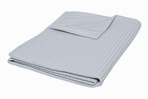ULLENBOOM ® Babydecke 70x100 cm, in Grau (Made in EU) - Baby Decke Neugeborenen, Aus 100% OEKO TEX Baumwolle, ideal für Kinderwagen
