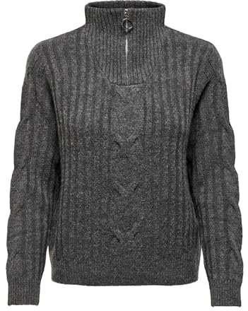 JdY JDYANDREA L/S Zip Cable Pullover KNT