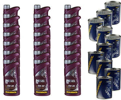 QR-PARTS 69807646 21L Motoröl MANNOL Diesel TDI 5W-30 5xMotor Doctor+Motor Flush