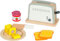 goki 51507 - Toaster - Spielset - Zubehör für Kinderküche und Kaufladen, aus Holz
