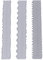 3-teiliges Lineal mit unregelmäßigen Kanten, Karbonstahl Papierreißlineal, Kartenherstellungszubehör, Prägestempel, Cutter für die Kartenherstellung, Scrapbooking, Basteldekoration
