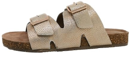 s.Oliver Damen 5-27400-42 Schiebe-Sandalen, BEIGE Comb, 39 EU
