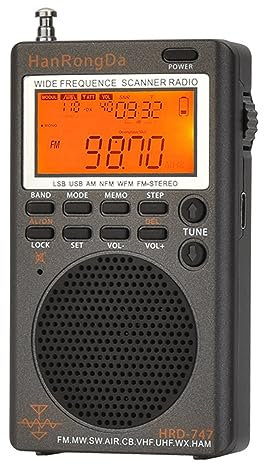 Docooler Radio FM Altavoz estéreo portátil Digital Reproductor de Audio MP3 Calidad de Sonido de Alta fidelidad Recepción de Canal VHF/UHF