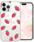 Cute Phone Case for iPhone 15 Pro 6.1 Inch with kawaii Strawberry Little Daisy Flower Design,Clear Slim Soft TPU Shockproof Protective Cover Skin Compatible for iPhone 15 Pro for Women Girls Kids