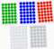 21mm colored dot stickers, commercial and gift packaging labels, bakery, envelopes, calendar markings, production, inventory labels (blue, red, green, gray, white)