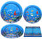 Paquete de 120 platos de fiesta bajo el mar, juego de vajilla de fiesta de cumpleaños de animales oceánicos, platos de fiesta de animales marinos, servilletas, decoración de fiesta para niños, sirve