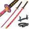 57 SPECIAL REPLICAS Katana Demon Slayer en Bois | Catana Tanjiro 105 cm | Sabre Démon Slayer Decoration | Épée Bambou Cosplay | Anime Samouraï Ninja Sword | Kokushibo's Kyokokukamusari Katiana