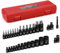 CASOMAN 32-Piece Torx Bit Socket and Female External Socket Set, 14 Star Bits (T8- T70) and 13 Female E-Torx Sockets (E4-E24), Include 5 Impact Socket Adapter