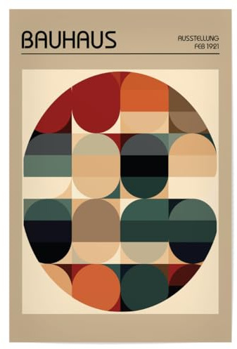 artboxONE Poster 60x40 cm Typografie Bauhaus-Retro-Grafik - Bild bauhaus 1930er jahre 20er