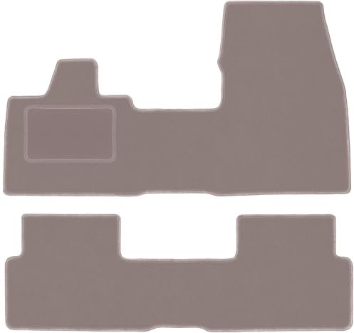 Wielganizator Automatte – Passend für BMW I3 L01 Schrägheck 2013- – Velours – Autozubehör - Praktische Fußmatte Auto – 2-teilig - beige