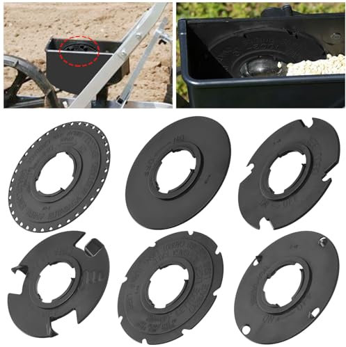 60010 Optional Se-ed Plate Set Compatible with EarthWay 1001-B Garden See-der, Included 18108 Light Carrot, 18109 Broccoli, 18110 Cucumbers, 18112 Popcorn, 18124 Lima Beans