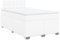 vidaXL Boxspringbett, Doppelbett mit LED Matratze Matratzenauflage, Bettgestell mit Lattenrost Kopfteil, Polsterbett Bett für Schlafzimmer, Weiß 120x200cm Kunstleder