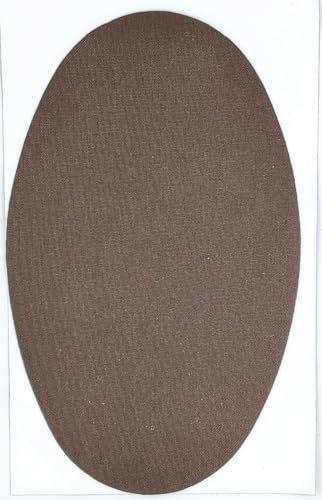 4 rodilleras termoadhesivas de planchar. Coderas para ropa y reparación de pantalones, camisas jerseys, etc. 16 x 10 cm. Elige color (Marrón (43))