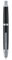 Jinhao 10 Press Füllfederhalter mit Box, Klavierschwarz Einziehbare extra feine Feder mit Tintenkonverter-Set (Silber Clip)
