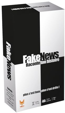 Topi Games Fake News | Gesellschaftsspiel für Humor und Kreativität | Erfindung der absurden und überzeugten Geschichten deiner Freunde | Bluff und Übertreibung beim Rendez|Du | 2 bis 8 Spieler |