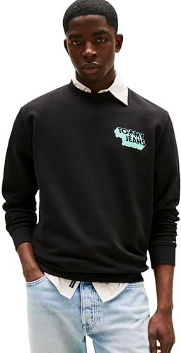 Tommy Jeans Men’s Round Neck Stack Sweatshirt