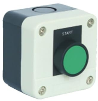 Boîtier de commande étanche IP65, station de commande, bouton-poussoir à ressort momentané, interrupteur SAL(LA68H XAL)-B101 avec étiquette(GREEN START,2NO)
