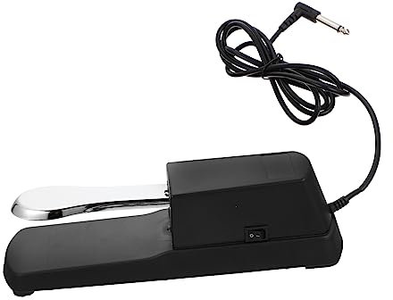 Vaguelly Electronic Keyboard Sustain Pedal Nonslip Damper Pedal for Piano Compatible Keyboards and Digital Pianos Easy to Install and Use