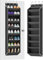 KYEVIS Over Door Shoe Storage Organisers with Deep Pockets, Door Shoe Rack for Narrow Closet and Dorm, 8 Layers Hanging Storage, Fit 16-20 Pairs Shoe, Black