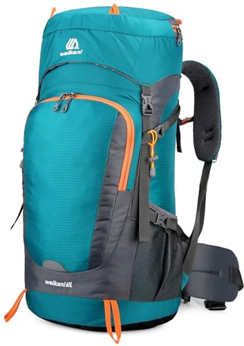 Mxaeyar 65L Wanderrucksack mit Regenschutz, leicht, Camping, Tagesrucksack, großer Trekkingrucksack für Damen und Herren, wasserdichter Rucksack für Outdoor, Reisen, Wandern, Trekking, Camping, Sport
