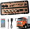 jamgeery Autoverstärkerbrett, Hochleistungsverstärker -Board - 12 V und 24 V Audioverstärkermodul mit digitalem Display,Funklautsprecherbrett mit Fernbedienung, elektronisches Kit für Autohaus