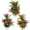 Fleurs Artificielles Plants Lot De 3, Plants En Pot Artificielles, Réaliste Sans Arrosage Décor, Fausse Plant Interieur, Plant Artificielle Pour Maison Salle De Bain Bureau Table Salon, Bureau, Balcon