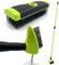 Garden Patio Weed Remover Tool Weed Brush, 3 in 1 Telescopic Extendable Handle, Wire Broom & Scraper, Patios Paving Brush, Outdoor Moss Algae Cleaning And Driveway (Green/Black)