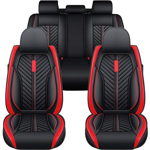 JoyRozTek Autositzbezüge Für SEAT Ateca | PU Leder Komplettset Auto-Schonbezüge, Airbag-freundlich, Autositzbezug Set
