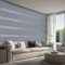 Beswitory Dark Grey Wallpaper Feature Embossed Horizontal Stripe Wallpaper Luxury Nordic Modern Wall Paper Free No Match Pattern for Living Room Bedroom Kitchen TV Background