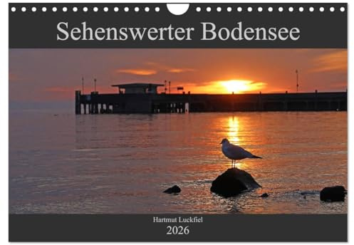 Sehenswerter Bodensee (Wandkalender 2026 DIN A4 quer), CALVENDO Monatskalender: Stimmungsvolle Fotos, tolle Lichteffekte (CALVENDO Orte)