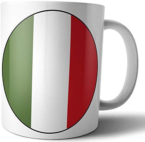 AK Giftshop Italy - Italian Flag - Tea - Coffee - Mug - Cup - Birthday - Christmas - Gift - Secret Santa - Stocking Filler