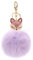 Schlüsselanhänger Süß Plüsch Ball Taschenanhänger Strass Fuchs Weich bommel Keychain Elegant Plüsch-Kugel Auto-Anhänger Pompom Glitzer Schlüsselring Handtaschenanhänger (# 9)