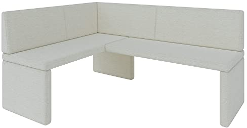 Eckbank Akiko Corner Bench - Eckbankgruppe für Ihrem Esszimmer, Küche modern, Sitzecke, Essecke. Perfekt für Küche, Büro und Rezeption. Solide und Starke Verarbeitung. (INARI 22, 128x168cm Links)