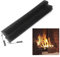 Funkenschutz, 2-Packungen Kamin Mesh Screen Vorhänge Hängen Ersatzbildschirme Funkenschutzkette Mit 2-Zug, for Home Brennender Kamin (Farbe : Schwarz, Größe : 24x21in)