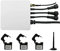 Iegefirm Tuya Smart Life TrifáSico WiFi KWH Medidor Pinza de Corriente Transformador de Corriente AplicacióN Monitor y Registro de Potencia (120A)