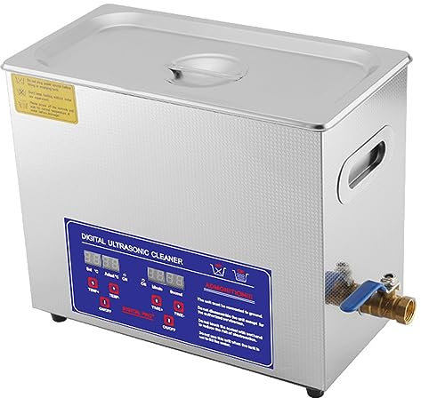 CGLYYDS 6L Digitale Ultraschallreinigungsmaschine mit Heizung und Timer,180 W -Heizkraft kommerzieller Sonic Cleaner, professionelle Ultraschallteile Reiniger,für Gläser Uhr Zahnprothesen