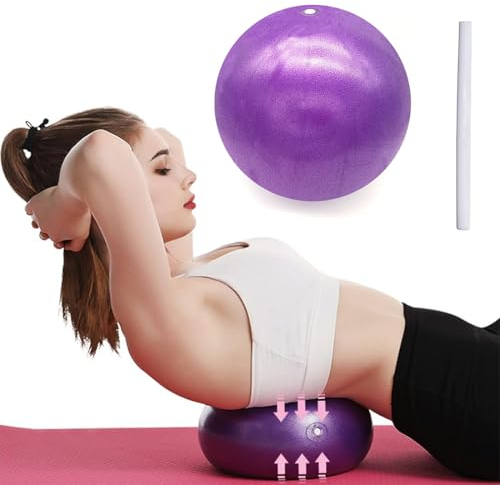 Gymnastikball Sitzball Trainingsball mit GRATIS E-BOOK inkl. Luft-Pumpe, Ball für Fitness, Yoga, Gymnastik, Core Training, für starken Rücken als Büro-Stuhl