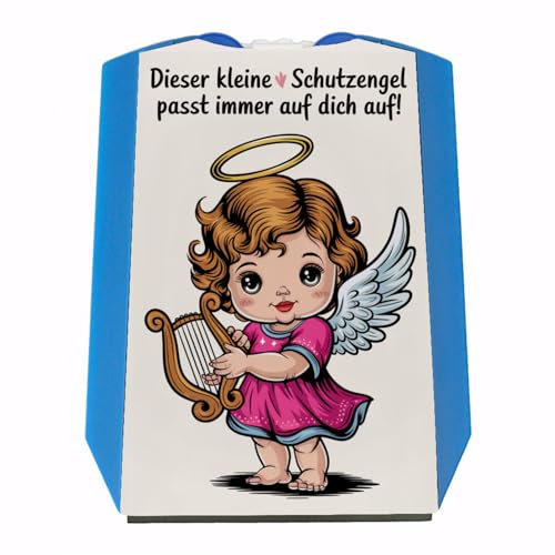 Schutzengel mit Harfe - Parkscheibe Pop Art Schutzengel Bunt und niedlich
