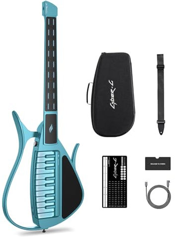Enya Stringless Smart Guitar with Chord Generator, Built-in Drum Machine & Bass Line, 20 Instrument Sounds Including Electric Guitar, Acoustic Electric Guitar, Digital Piano, etc. App Interactive