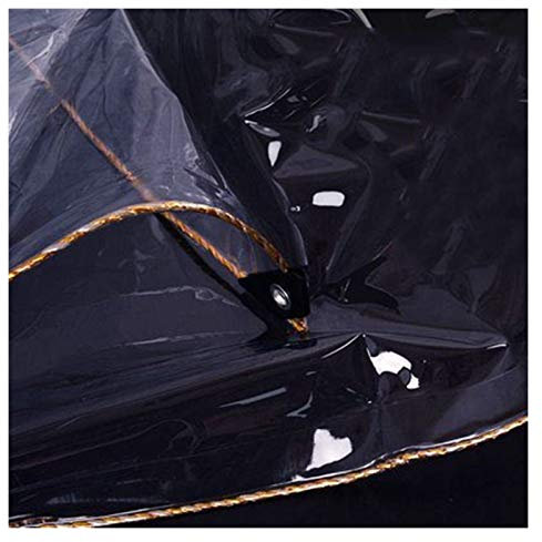 RLINZ Telo Occhiellato Trasparente Resistenza allo Stiramento Tenda Antipioggia per Balcone 0,3 Mm Usato per Giardino Terrazza Magazzino Film PVC Isolante A Effetto Serra, 16 Specifiche (1x2m)