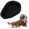 Coffee Bean Dosing Cup, Food Grade Silicone Measuring Tray, 50g Capacity, Safe for Everyday Use, Convenient Pouring and Weighing, Coffee Bean Cup (Black)