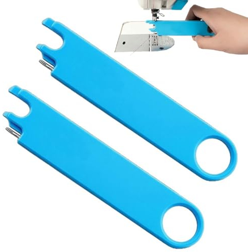 Infila Aghi Per Macchina Da Cucire,Strumento Magnetico Rapido Per Lavorare A Maglia,Inseritore Automatico Dell'Ago Con Guida Facile,Lente D'Ingrandimento Integrata,Per La Casa,Trapuntatura (2 pz)