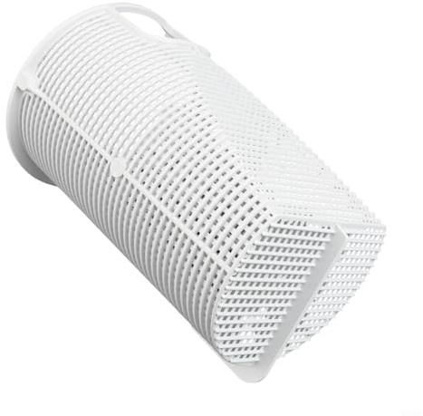 Repuesto de cesta de filtro de piscina resistente, construcción de plástico, filtro blanco de 22,9 x 12,7 cm, compatible con Super 2 bombas SPX3000M B-207