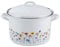 RIESS 0124-070 Fleischtopf mit Deckel, Durchmesser 20 cm, Inhalt 3,5 Liter, Country, SONDERDEKOR FLORA, Induktion