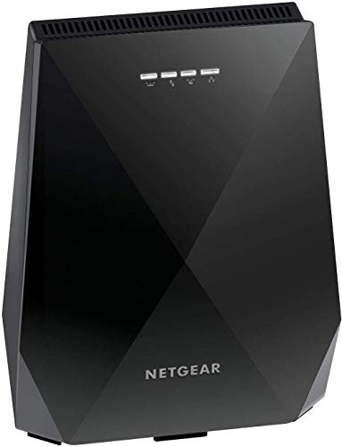 NETGEAR WiFi Mesh Range Extender EX7700 – Abdeckung bis zu 2300 m² und 45 Geräte mit AC2200 Tri-Band Wireless Signal Booster & Repeater (bis zu 2200 Mbps Geschwindigkeit), Plus Mesh Smart Roaming